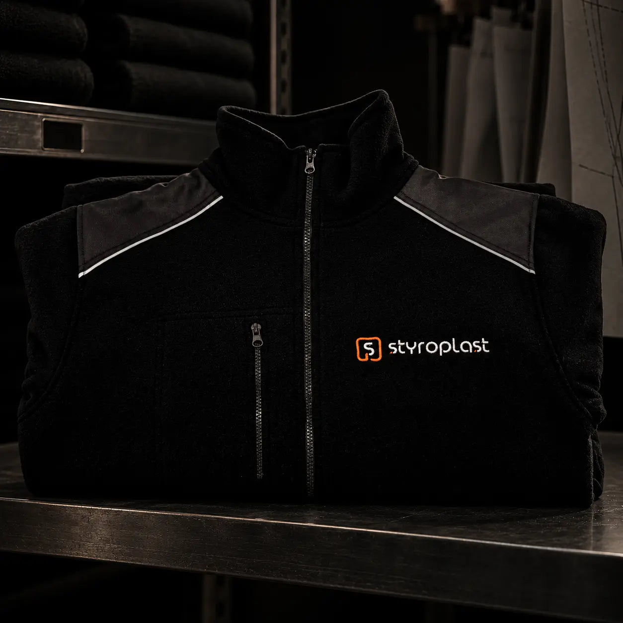 Detal firmowego polaru Styroplast